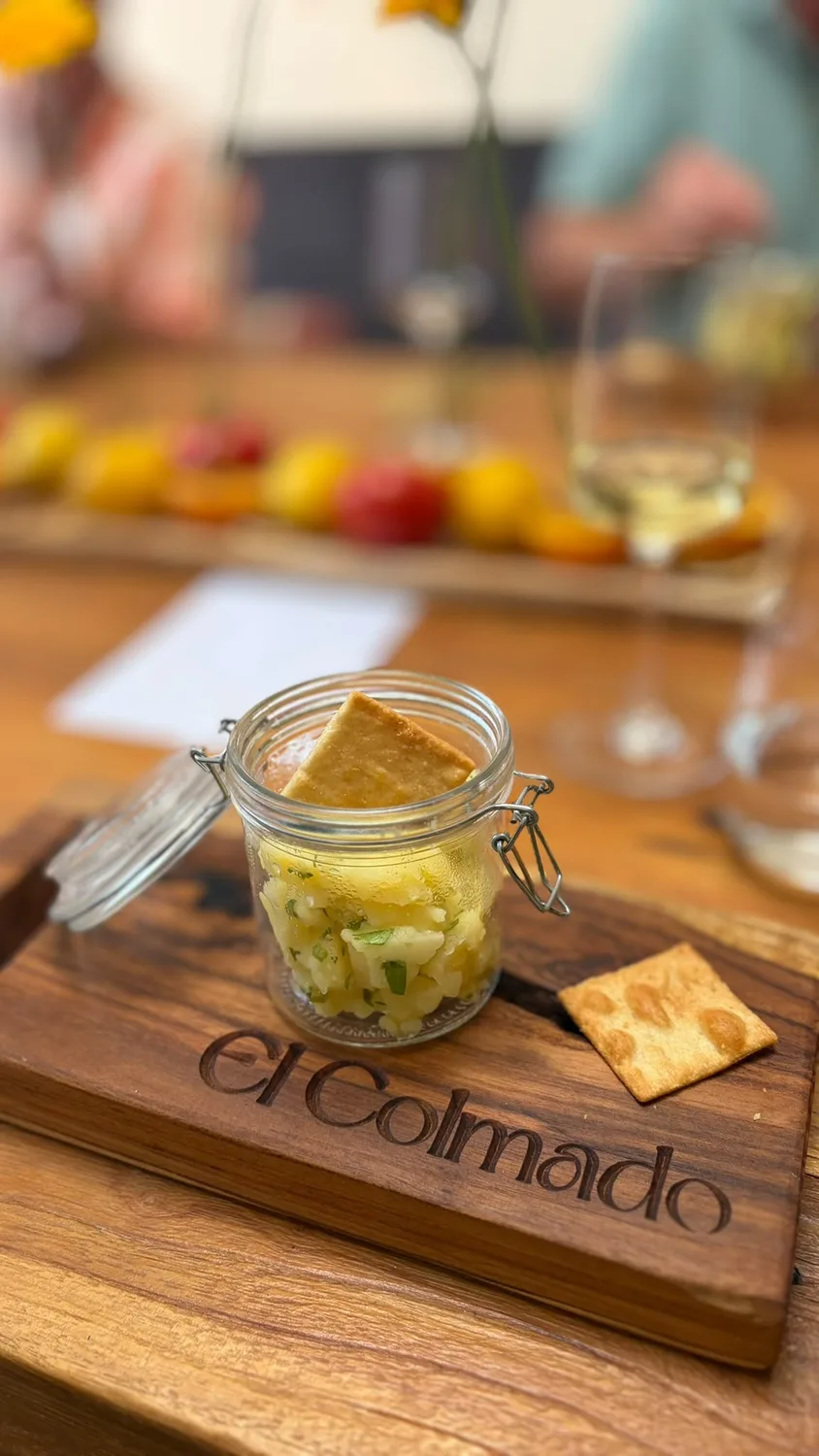 Tortilla in a jar, ready to take away